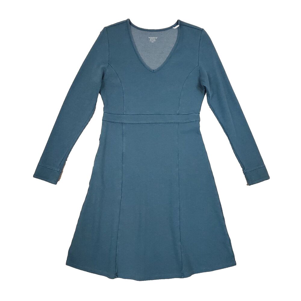 Toad&Co Teal Long Sleeve Dress